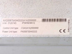 Vacon / Danfoss NXS00875A5H0SSSA1A2000000 87A, 380-500V Three Phase AC Drive