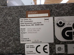 Carl Zeiss VISTA 1620-14 DCC Coordinate Measuring Machine with Joystick