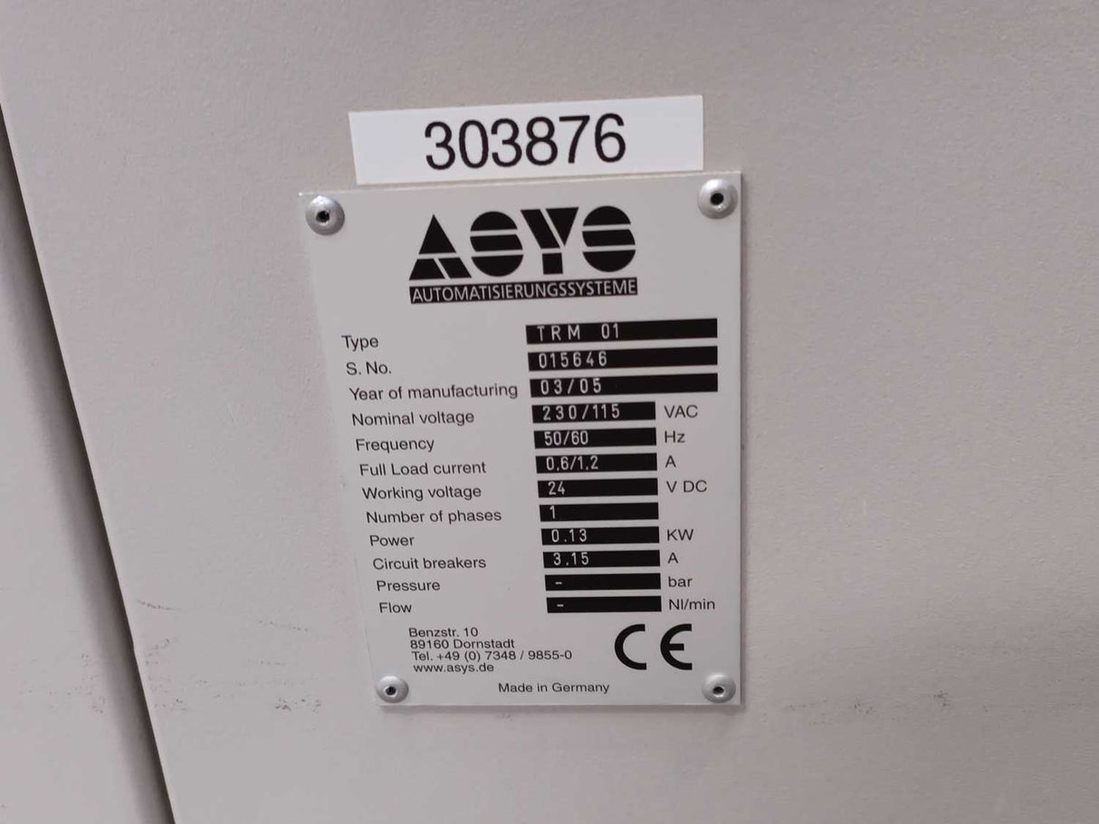Asys TRM01 Transport Conveyor