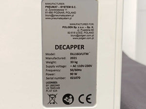 Pneumat - System DLL16LVLITM CDC-96CH-IT-DD Decapper Safe Cap 96 CDC-96CH