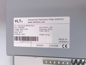Danfoss 130B1059 AHF-DA-022-400-50-20-A Advanced Harmonic Filter AHF010