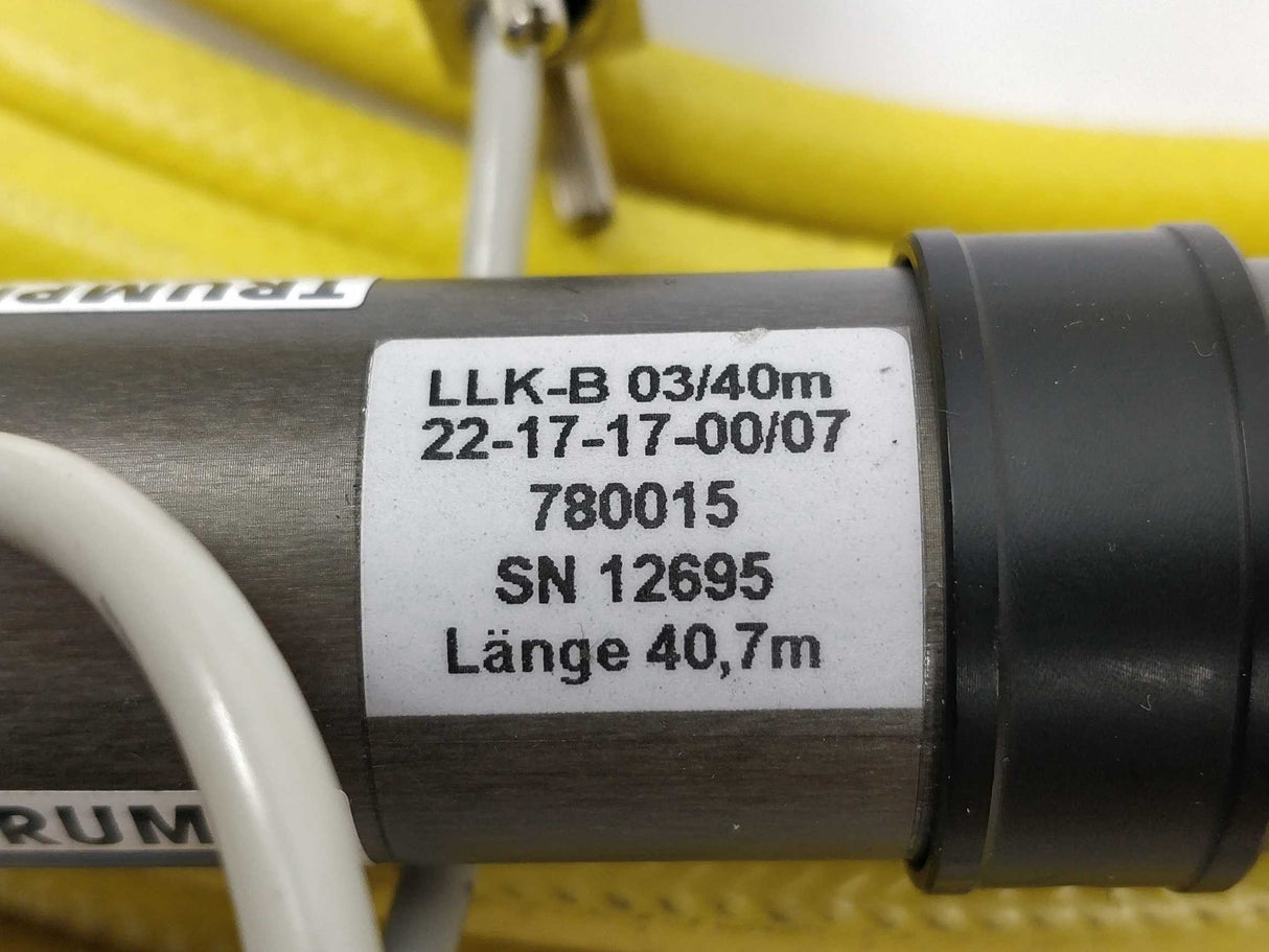 TRUMPF 22-17-17-00/07 LLK-B 03/40m Fiber Optic Laser Cable