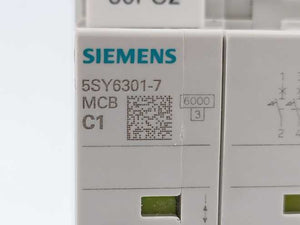 Siemens 5SY6301-7 C1 Miniature Circuit Breaker