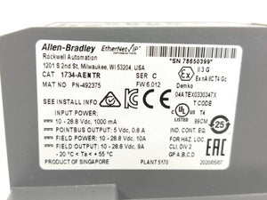 AB 1734-AENTR PN-24824, Ser: C, F/W: 6.012 Point I/O