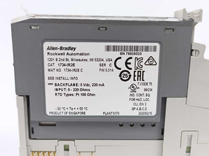 AB 1734-IR2E Ser. C Analog Input Module W/ 1734-MB & 1734-RTBS