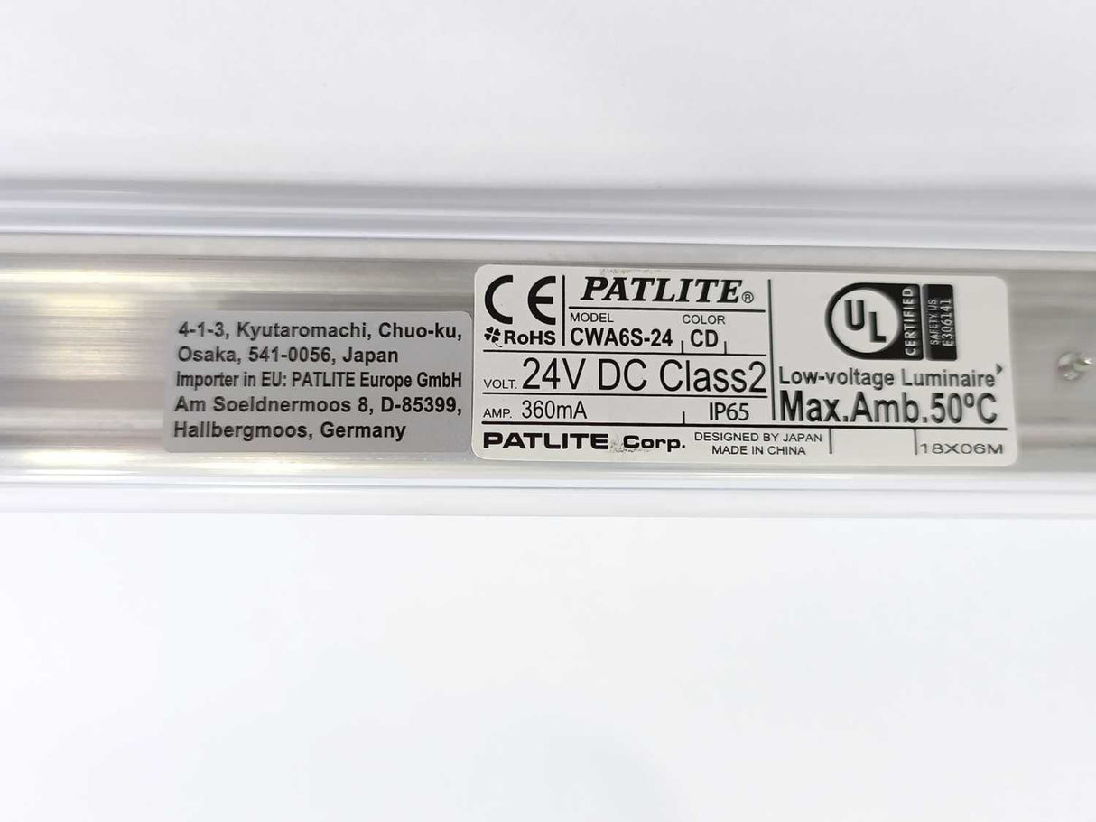 PATLITE CWA6S-24 Low Voltage Luminaire LED