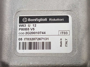 BONFIGLIOLI 2G20010744 W 63 U 12 P80B5 V5 Worm Gear Reducer