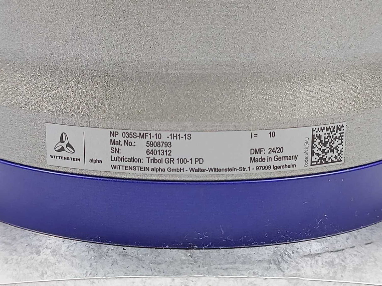 Wittenstein NP035S-MF1-10-1H1-1S Standard Low-backlash Planetary Gearbox i:10