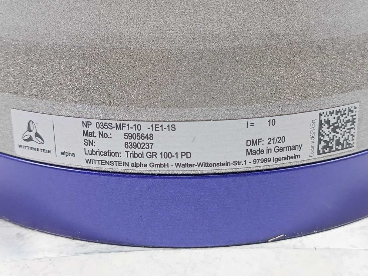 Wittenstein NP035S-MF1-10-1E1-1S Low-backlash Planetary Gearbox i: 10