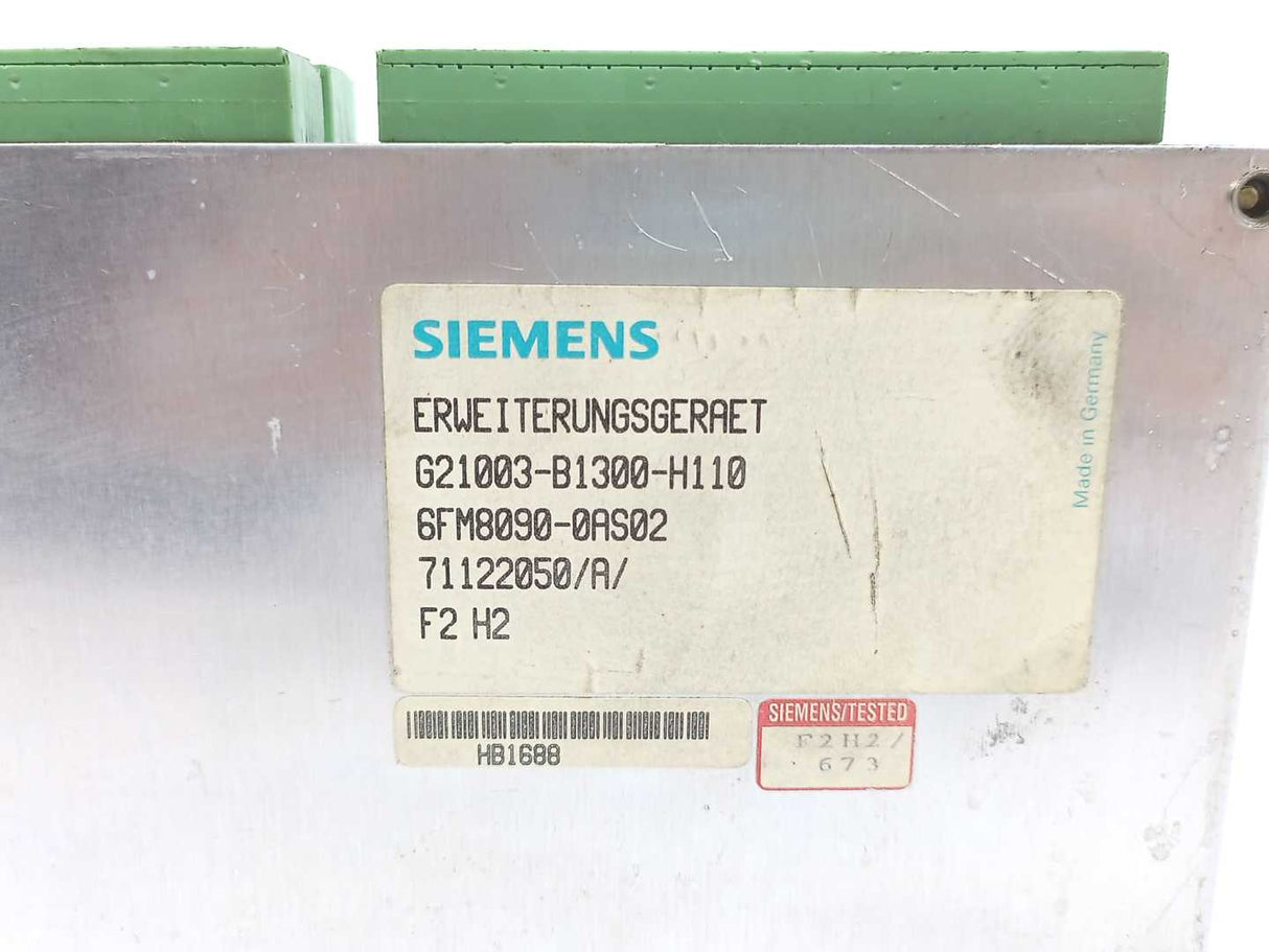 Siemens 6FM8090-0AS02 WS 8000 Expansion Unit For Three Way Combination