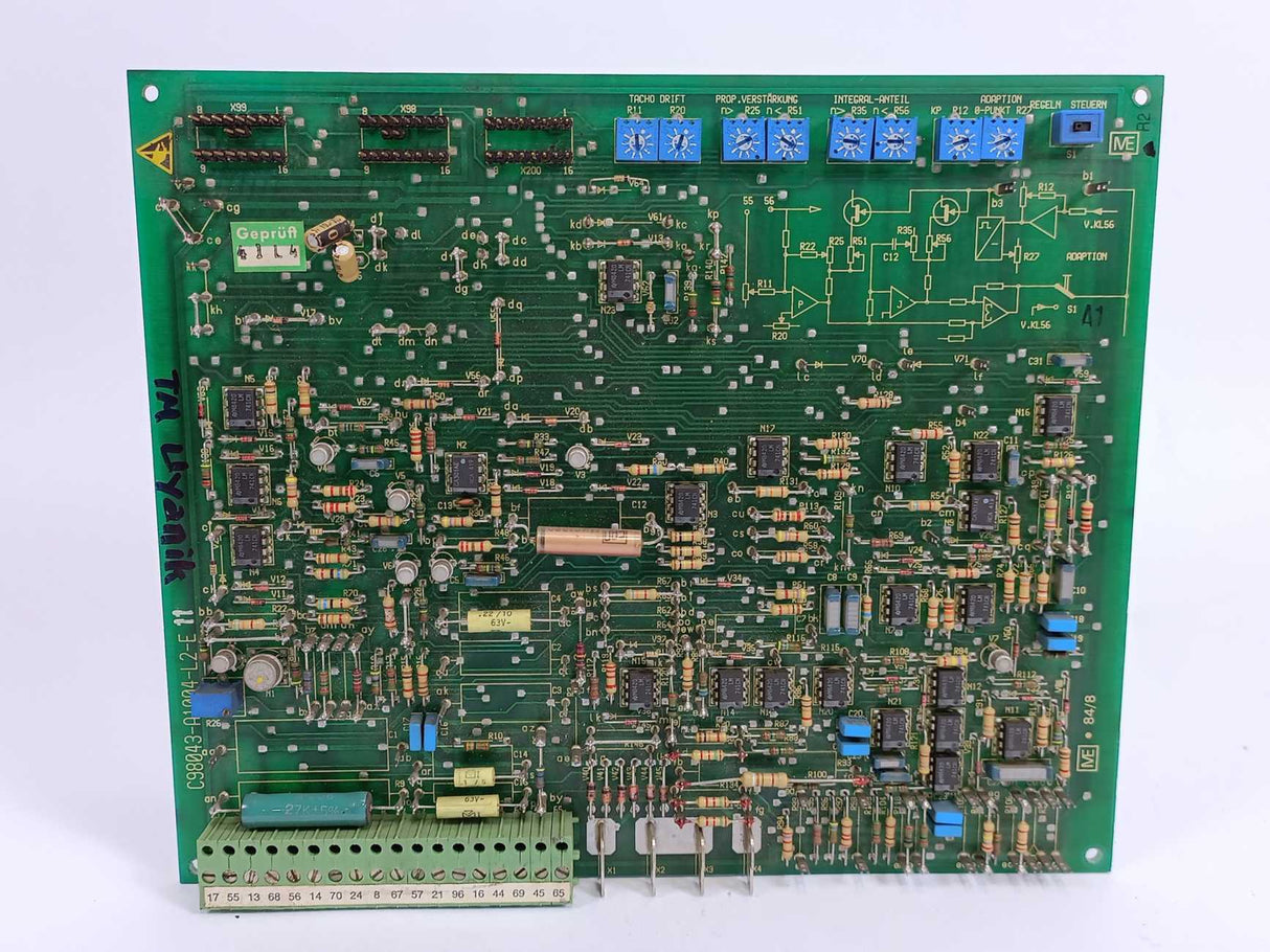 Siemens E52930-A3197-C4-E SIMOREG C98043-A1004-L2-E11 PC Board