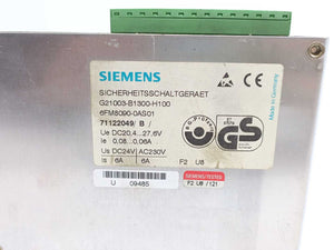 Siemens 6FM8090-0AS01 WS 8000 Safety Switchgear