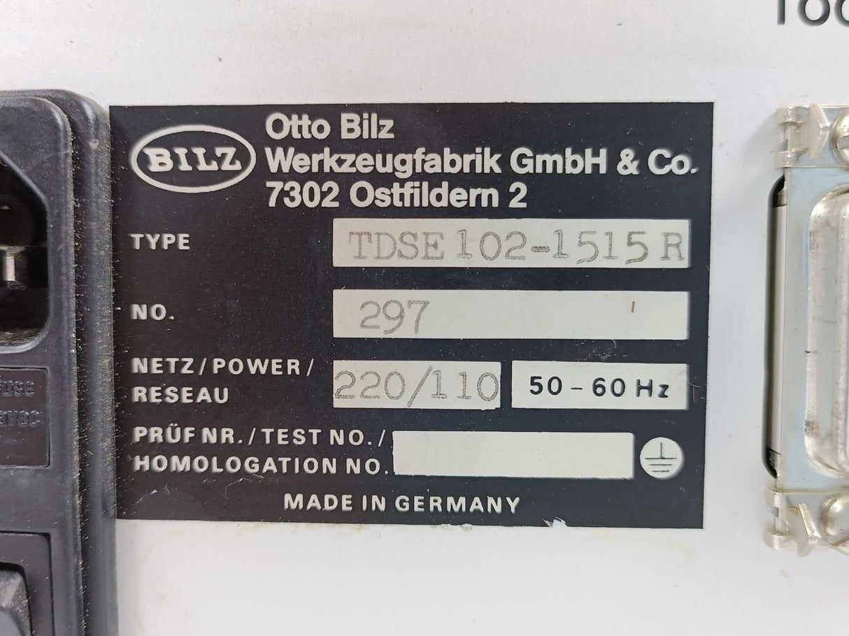 Otto Bilz 297 TDSE102-1515R Tool Dialogue System 50-60Hz