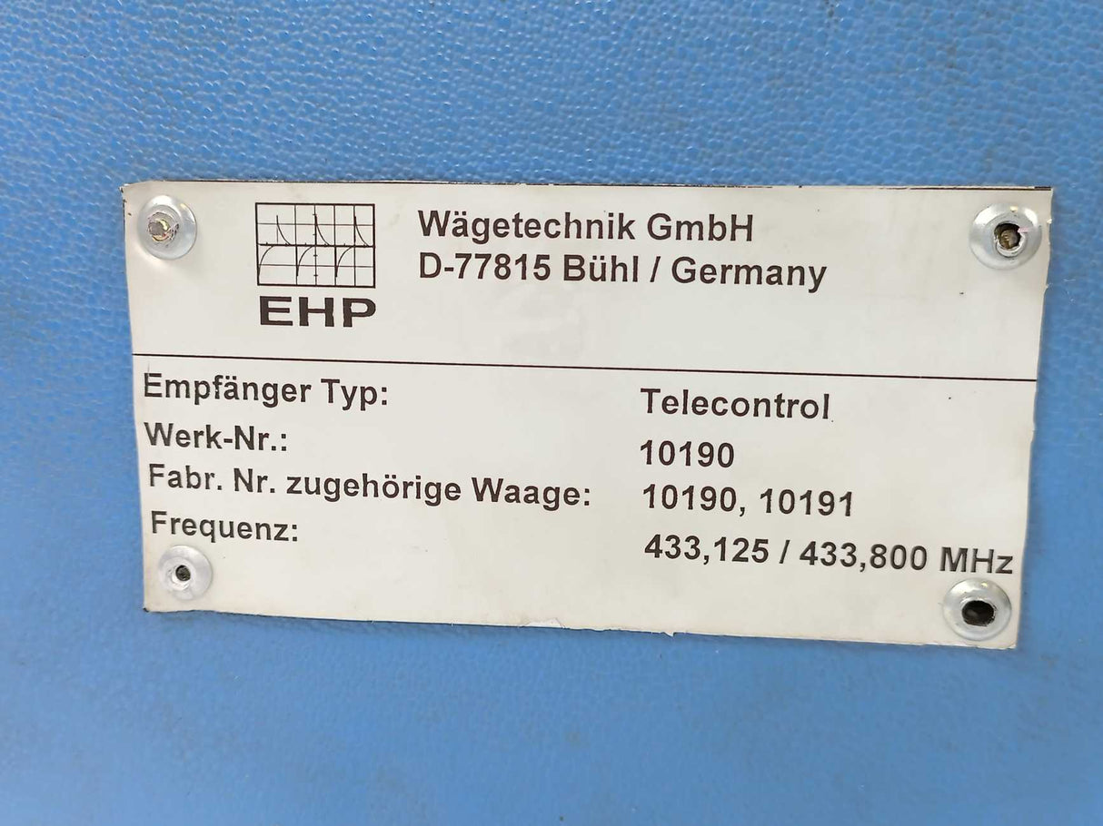 EHP 10190 Weighing System Double Display Unit