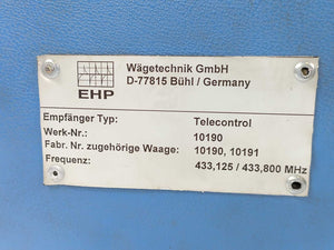 EHP 10190 Weighing System Double Display Unit