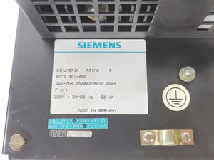 Siemens 6FC3 361-0BB SINUMERIK Primo S, Control Panel, 220V : 50/60Hz - 80 VA