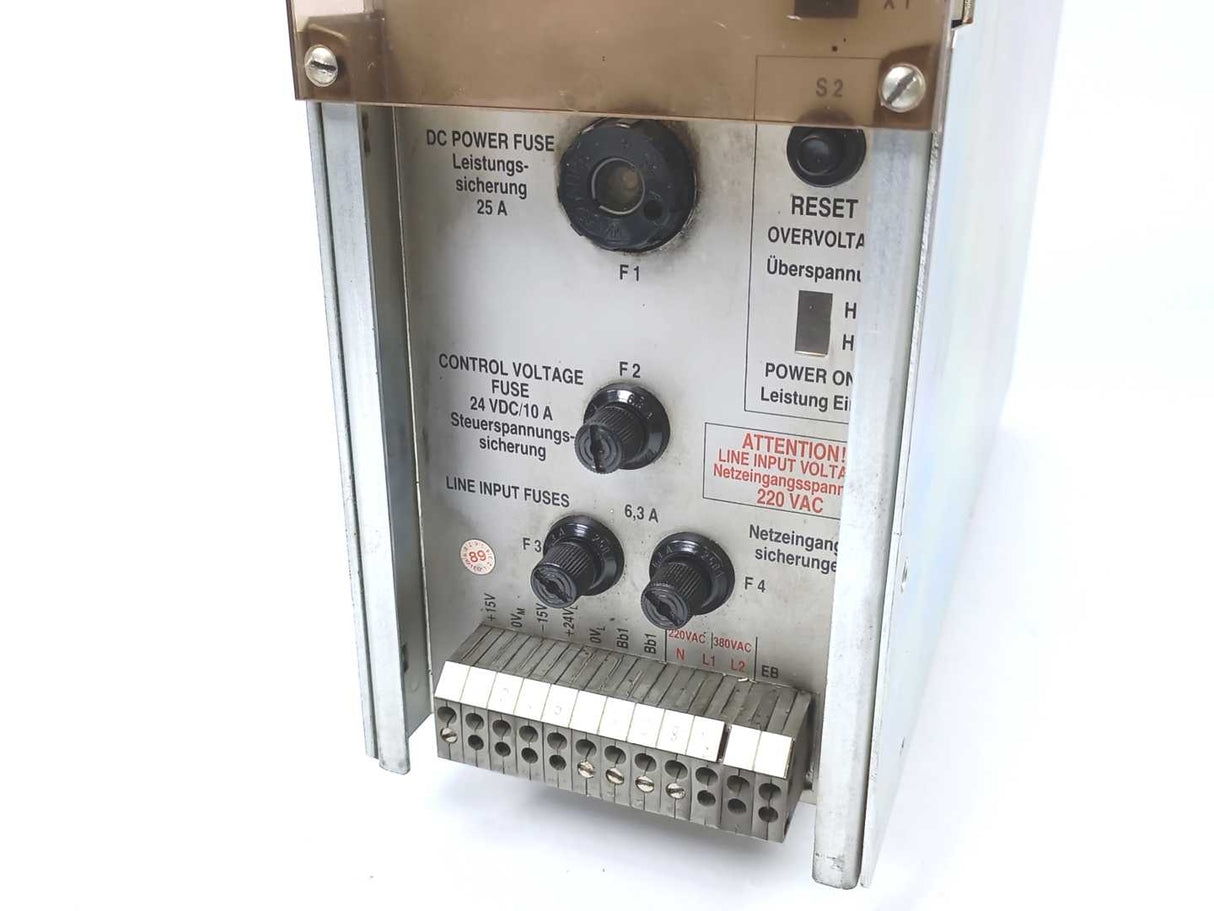 Indramat TVM 2.1-50-220-300-W1-220-380 Power Supply Module, 24 VDC / 10 A