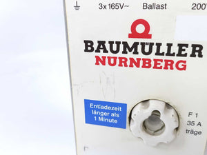 Baumüller Nürnberg BUG3-35-30-B-002 BUG Series Built-in Rectifier, 300 V, 35 A