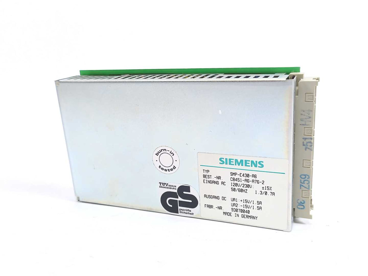 Siemens SMP-E430-A6 Power Supply