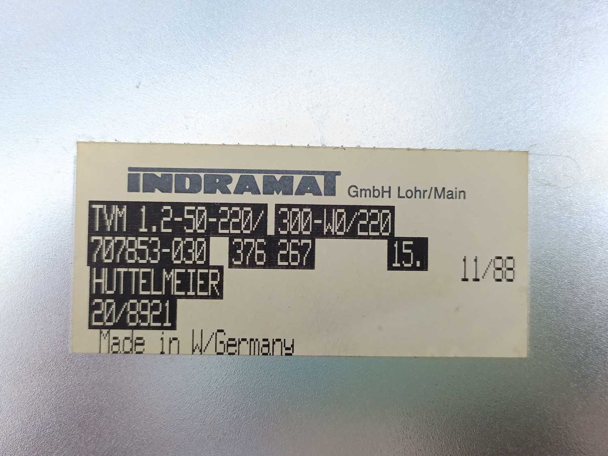 Indramat TVM1.2-50W0-220V A.C. Servo Power Supply