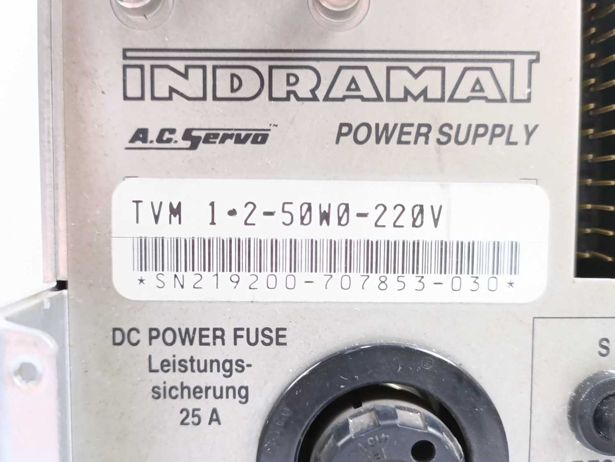 Indramat TVM1.2-50W0-220V A.C. Servo Power Supply
