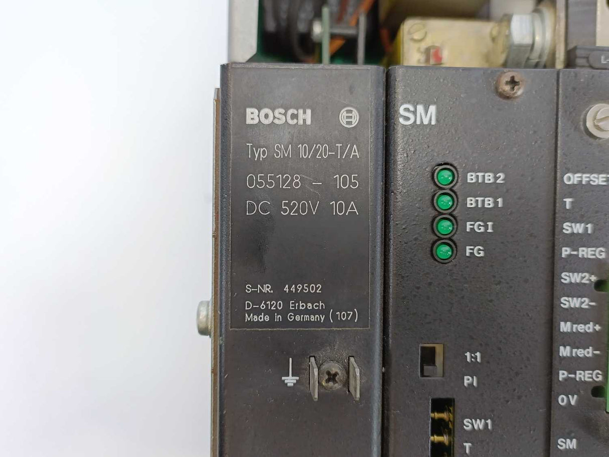 Bosch SM 10/20-T/A 055128-105 Servo Module DC 520V 10A