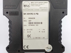 MSC TUTTLINGEN GMBH 6304236 Profibus Scanner BK MIKRO 8 PB