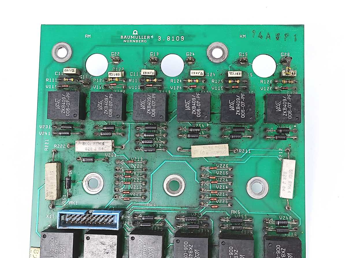 Baumuller Nurnberg 3.8109 I/O Relay Board
