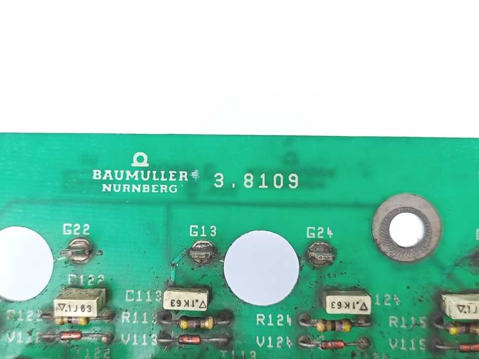 Baumuller Nurnberg 3.8109 I/O Relay Board