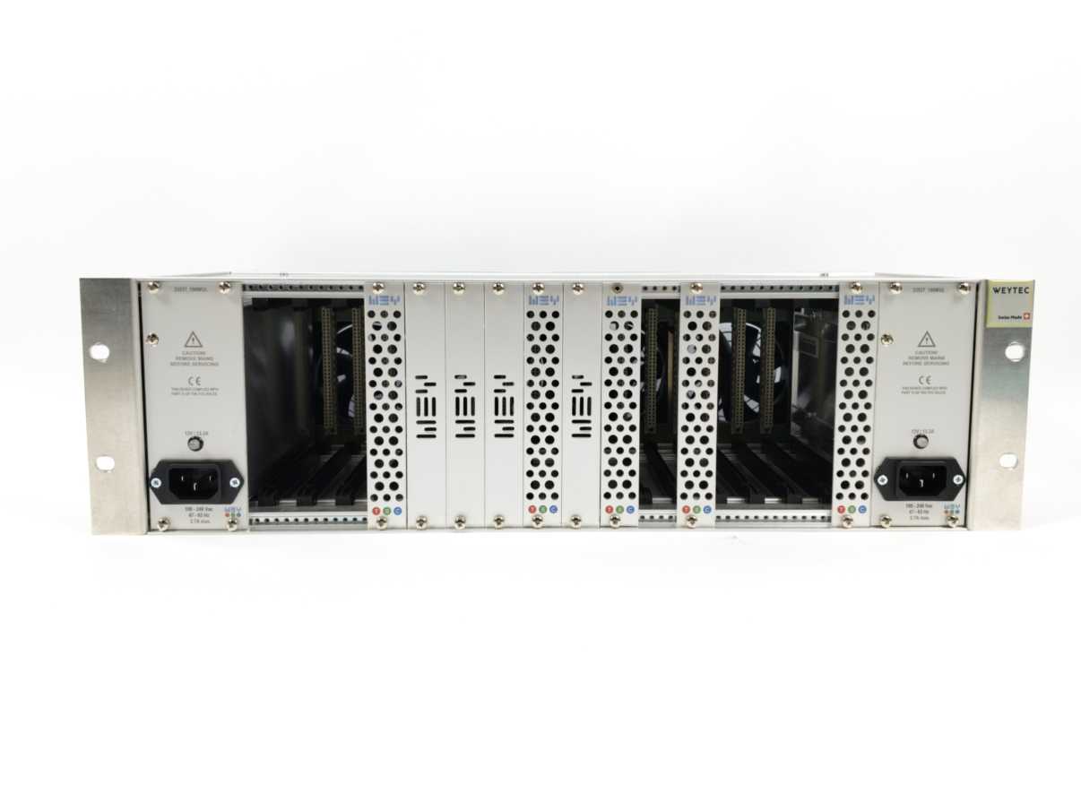 WEYTEC 23129DP180WUL Chassis 19" 3U 16 Slots + 2x 23537_180WUL PSU