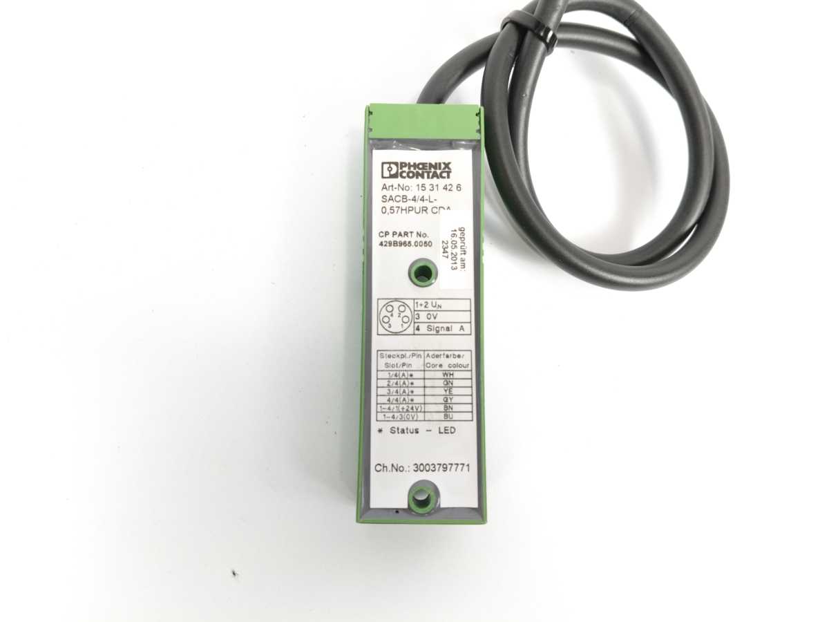 Phoenix Contact 1531426 SACB-4/4-L-0,57HPUR CDA