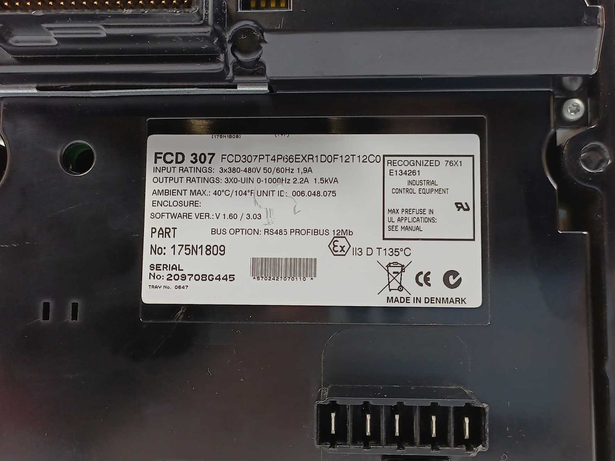 Danfoss FCD307PT4P66EXR1D0F12T12C0 Electronic Unit