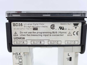 Carlo Gavazzi BD35 Universal Digital Meter w/ BQ HSX & BPL