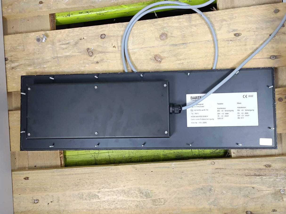 Bartec 17-71K1-3511 Ex-rated Industrial PC w/ BMF 102 Keyboard