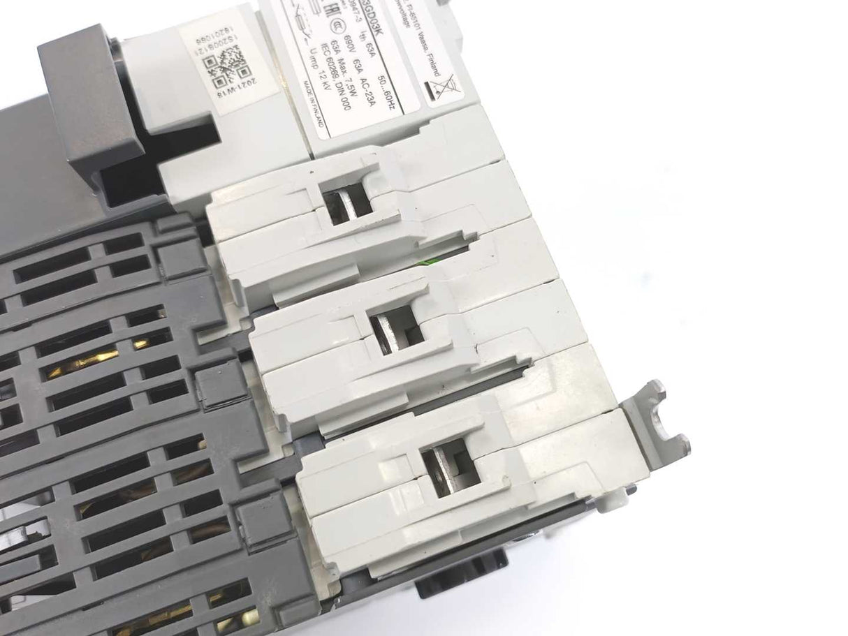 ABB OS63GD03K Switch-disconnector Fuse, 63A, 3-pole, DIN 000, Front Operated