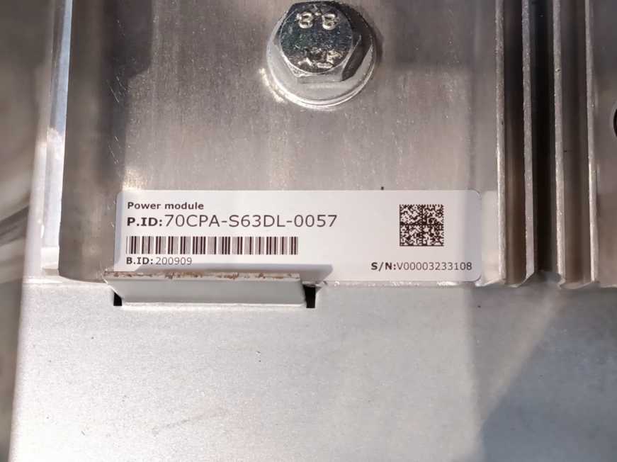 Vacon / Danfoss NXA08205-A0T02WF-A8AFBHBHEC 70CPA-S63DL-0058 Drive, 380–500 Vac