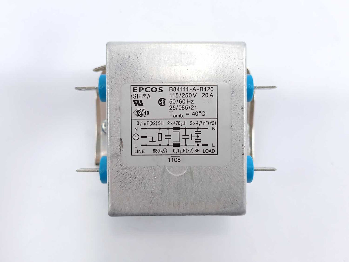 Epcos B84111-A-B120 Power Line Filter 20A 115/250V