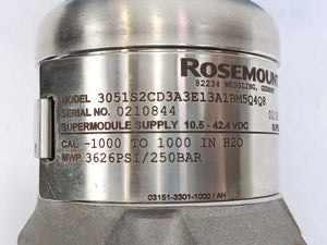 Rosemount 3051S2CD3A3E13A1BM5Q4Q8 Super Module Supply 10.5-42.4VDC