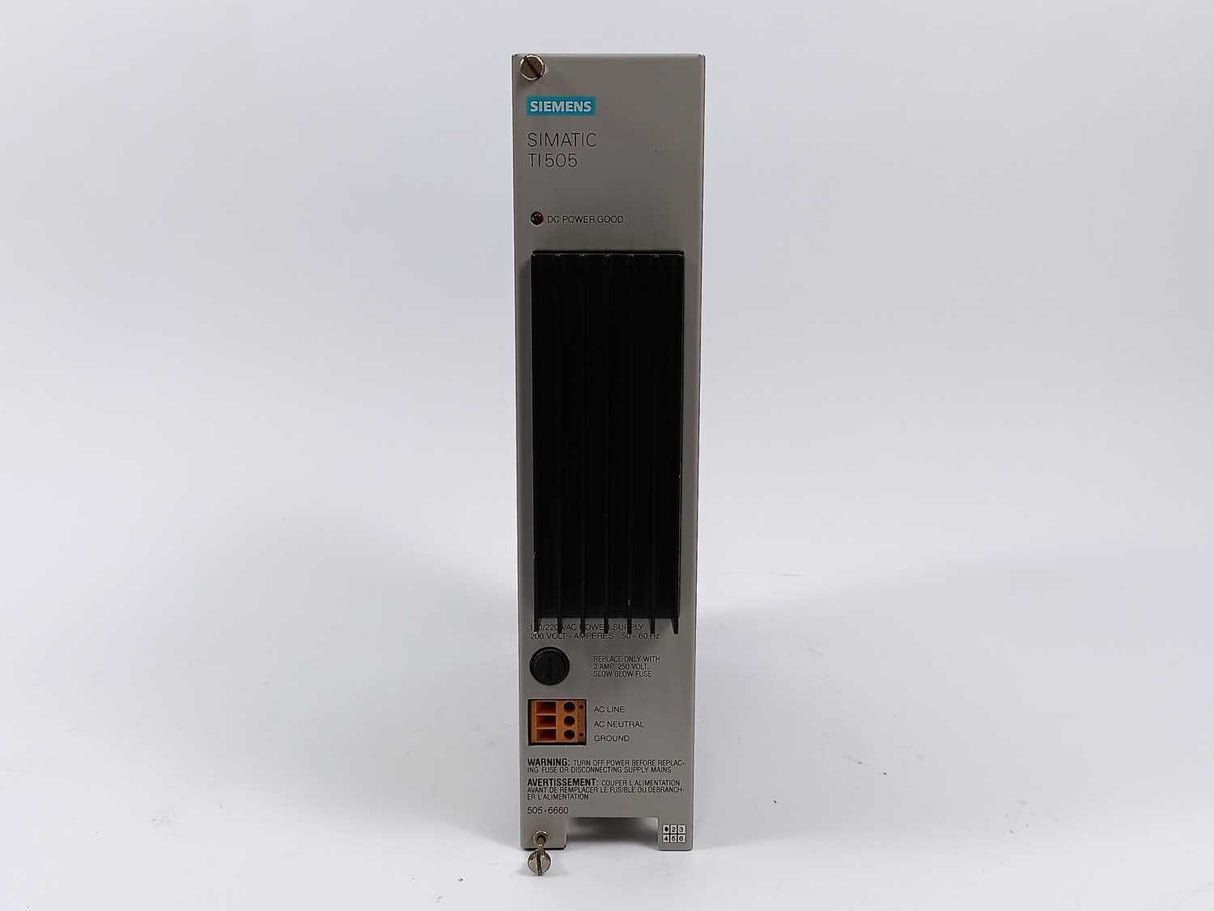 Siemens/Texas Instruments TI505-6660 Power Supply 505-6660