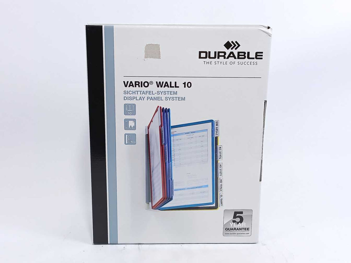 DURABLE VARIO WALL 10 Display Panel System With wall Mount