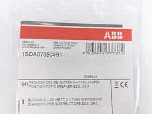 ABB 1SDA073804R1 PLC E2.2..E6.2 Padlocks in Open D7mm