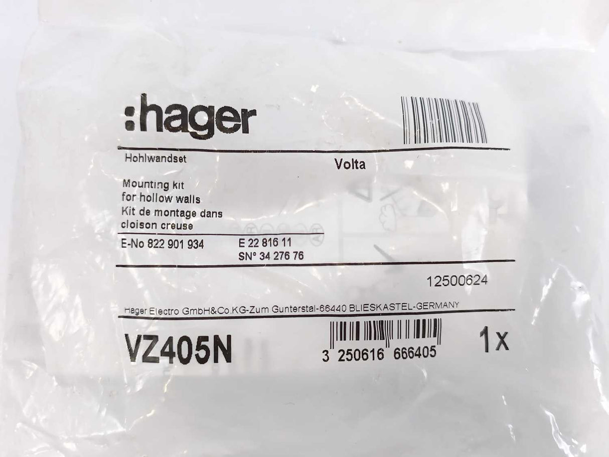 hager VZ405N Mounting Kit for Hollow Walls