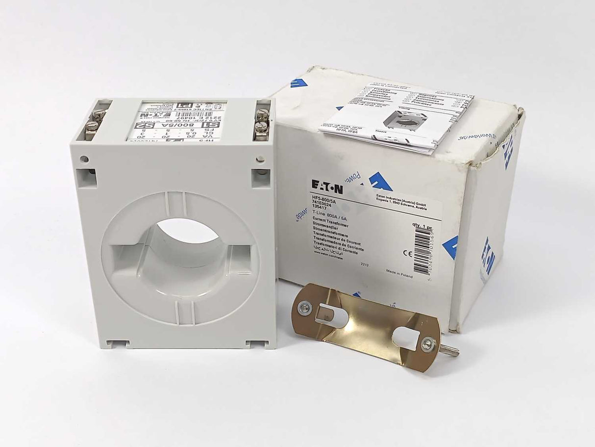 Eaton 741E0024 HF5-800/5A Current Transformer