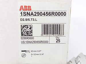 ABB 1SNA290456R0000 D2.5/5.T3.L Spring Terminal Blocks Batch 25 Pcs.
