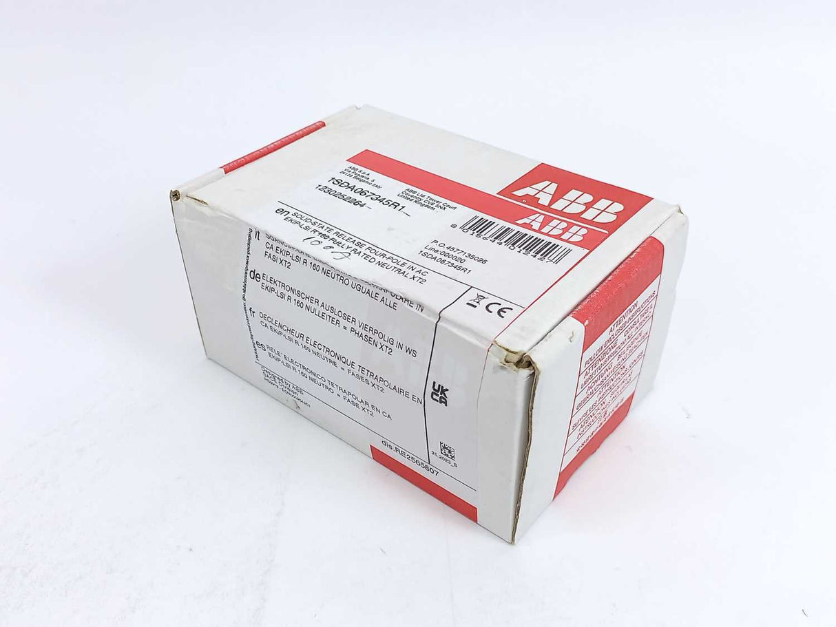 ABB 1SDA067345R1 SACE Tmax XT Molded Case Circuit Breaker Trip Unit