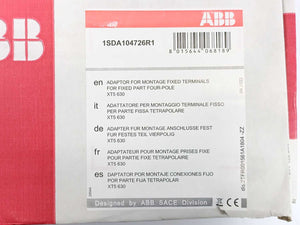 ABB 1SDA104726R1 Adapter for Fixed Terminals for SACE Tmax XT5 630 4-pole CBs