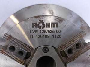 Röhm LVE-125-SCS-00 3-Jaw Pneumatic Chuck LVE-125/525-00