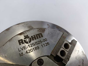 Röhm LVE-125-SCS-00 3-Jaw Pneumatic Chuck LVE-125/525-00