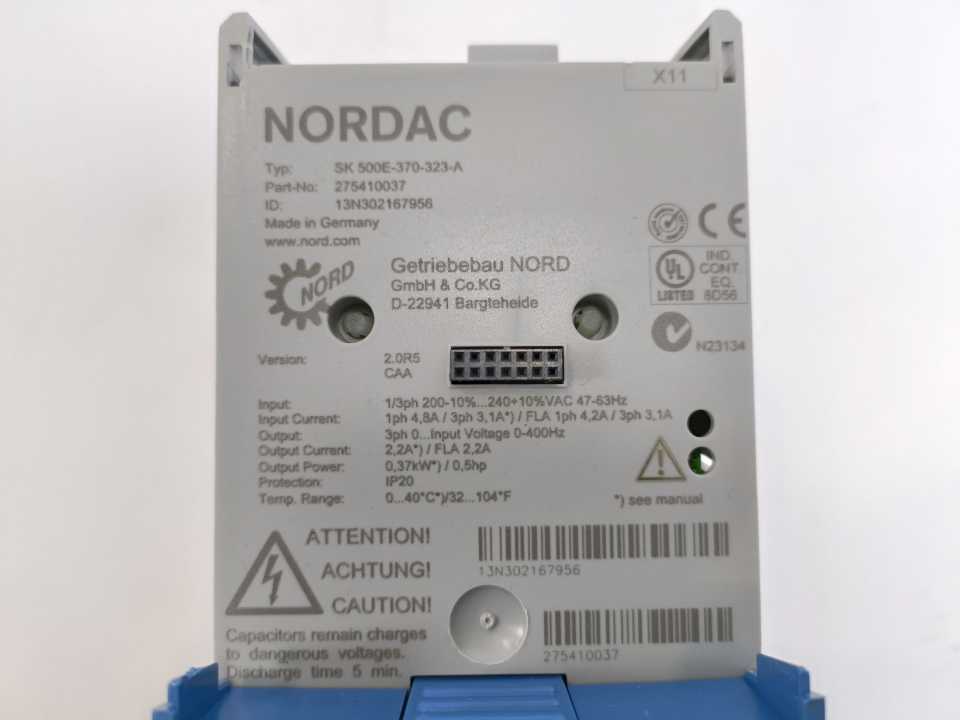 Nord SK 500E-370-323-A AC SK 500E-370-323-A Frequency Inverter
