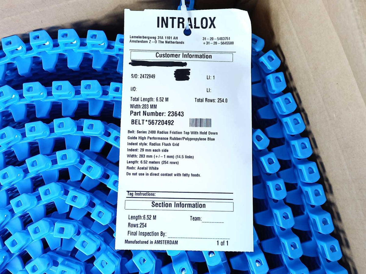Intralox 23643 Intralox Conveyor Belt. Series 2400